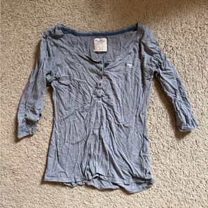 abercrombie & fitch grey shirt